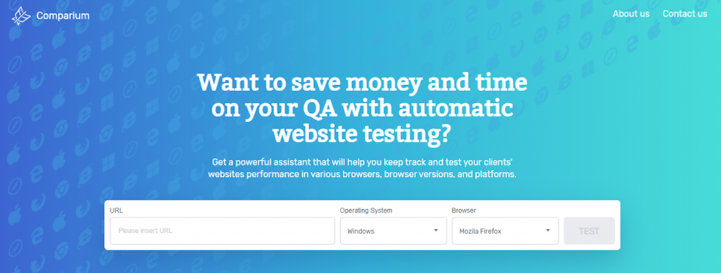 Comparium : Automated Website Testing Tool