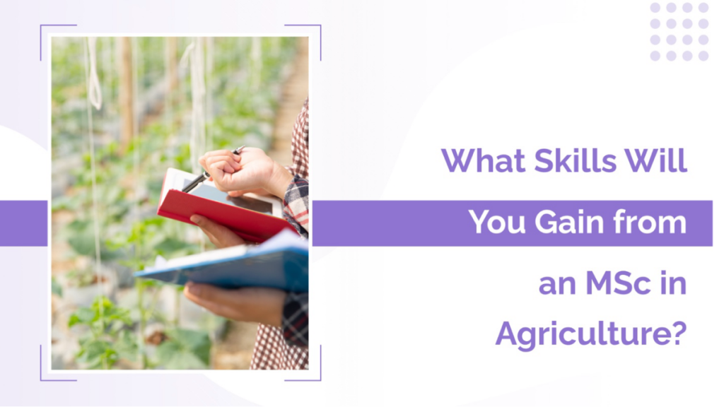 What Skills Will You Gain from an MSc in Agriculture?