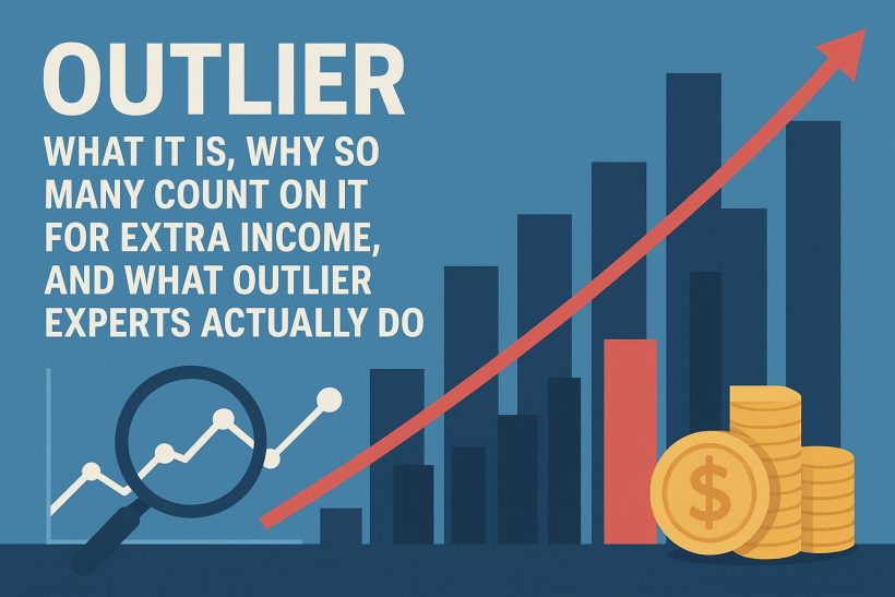 Outlier platform overview highlighting income opportunities and expert roles for extra earnings