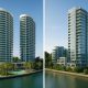Luxury condos The Continuum and River Green waterfront properties highlighted for comparison