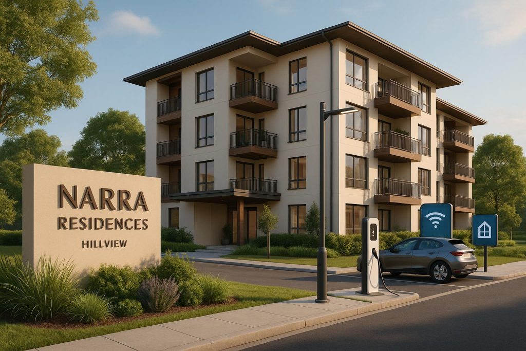 Modern Narra Residences at Hillview showcasing smart home technology and connected living features