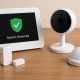 Modern home security system with wireless cameras and smart alarm for no contract protection