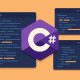 C# programming code displayed on a computer screen highlighting its relevance in modern software development