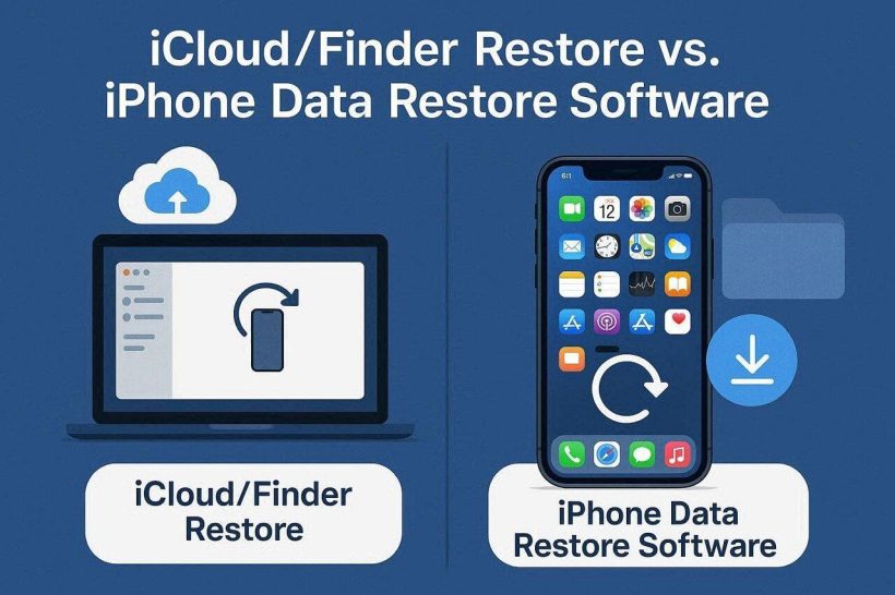 Image 1 of iPhone Recovery Options Compared: iCloud/Finder Restore vs. iPhone Data Restore Software