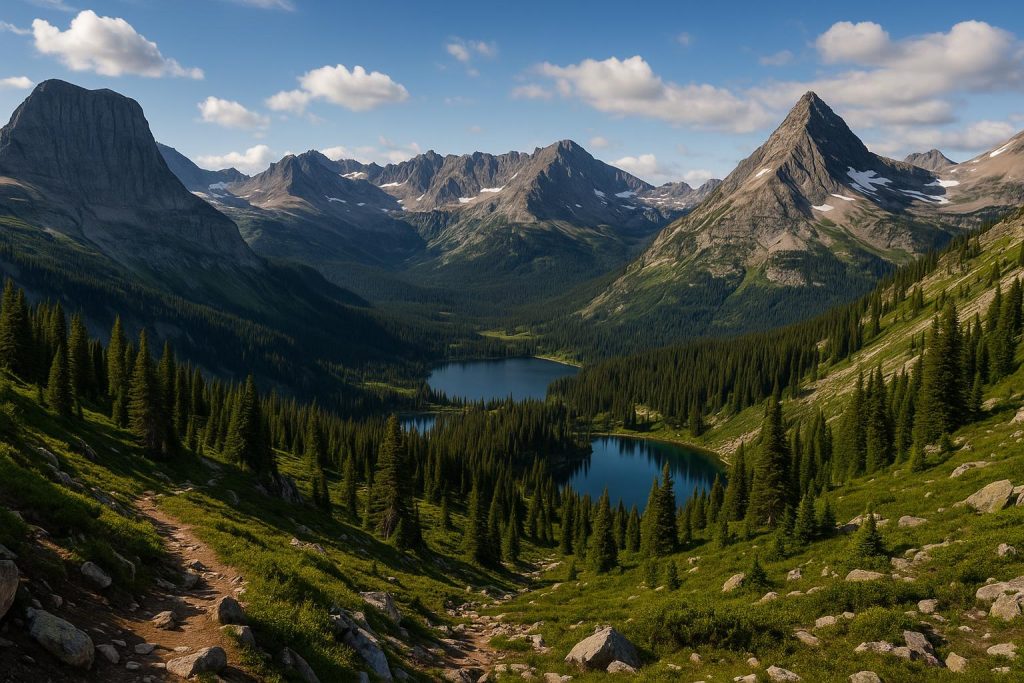 Scenic mountain landscape showcasing top US hiking destinations featured in Gregor Gregory AAUG article