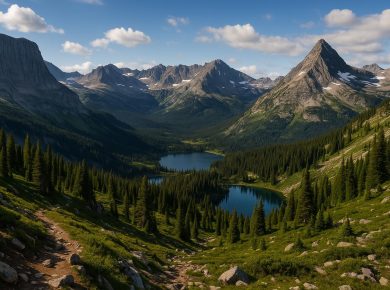 Scenic mountain landscape showcasing top US hiking destinations featured in Gregor Gregory AAUG article