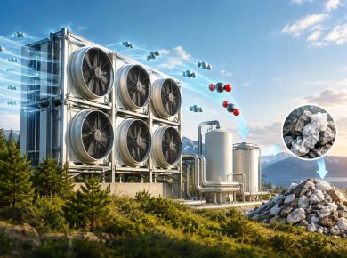 Direct air capture equipment and carbon mineralization process for climate technology innovation